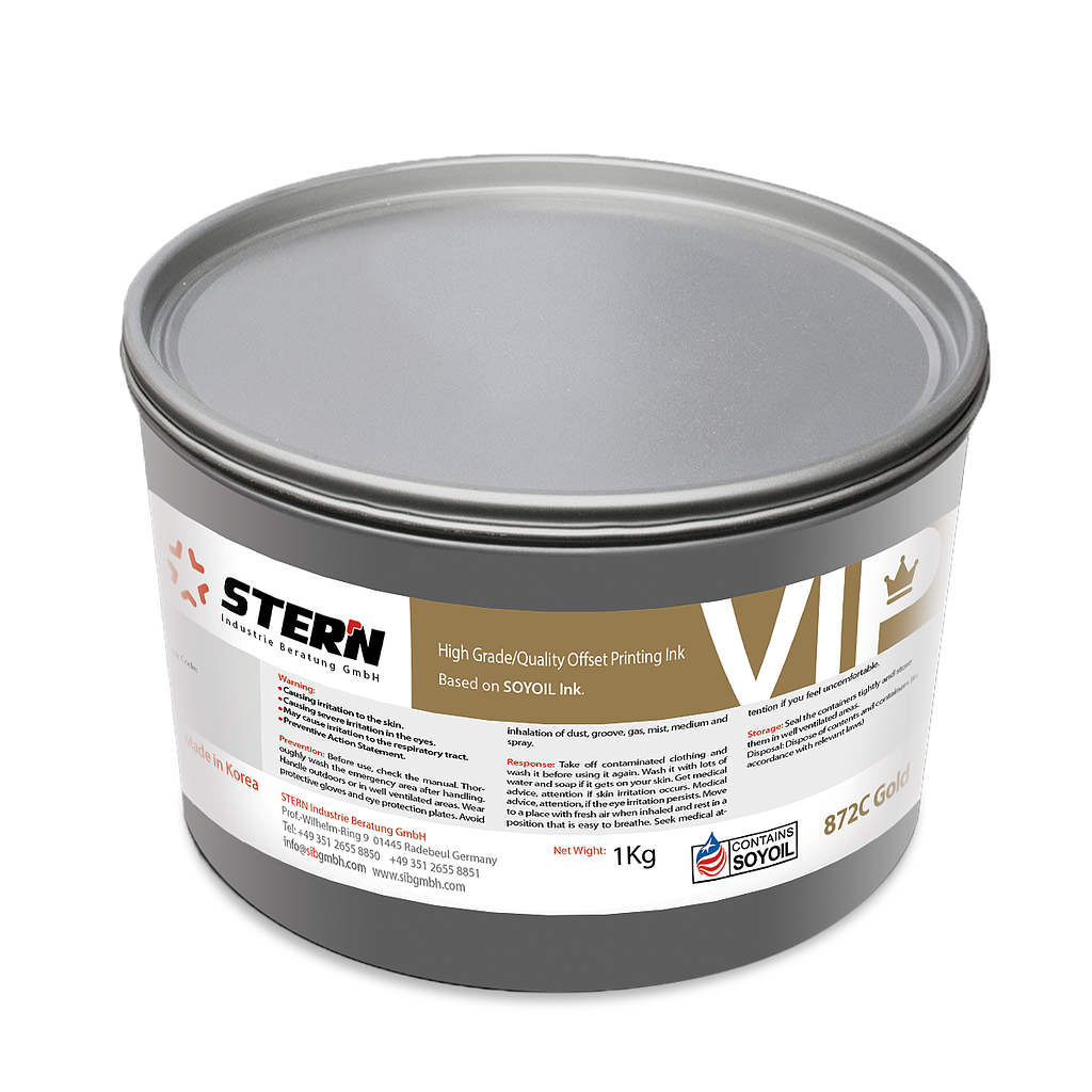 Stern VIP Offset Pantone Ink Metallic Gold 872C