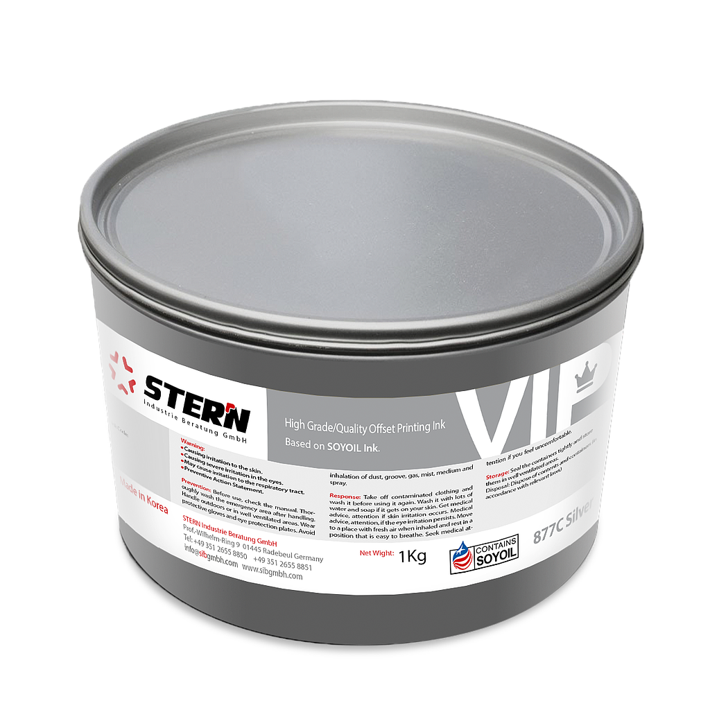 Stern VIP Offset Pantone Ink Metallic Silver 877C