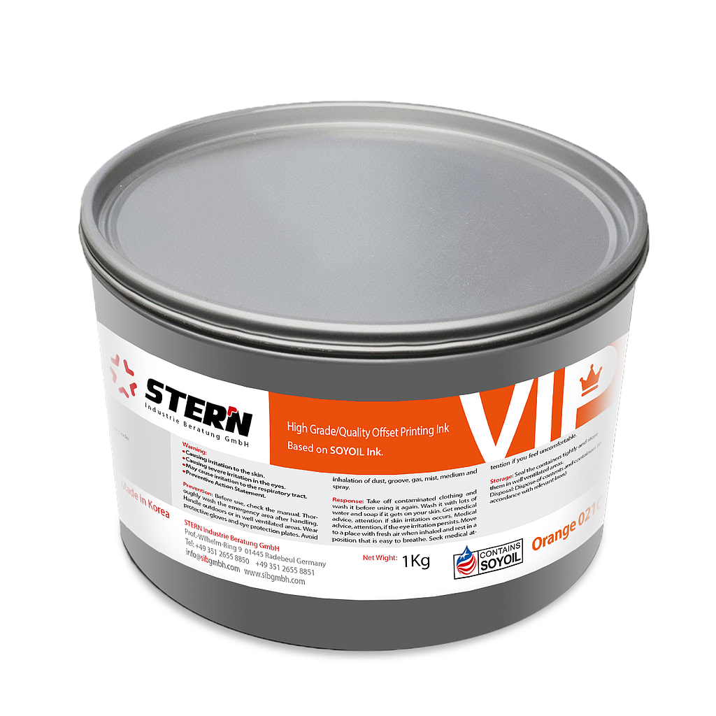 Stern VIP Offset Pantone Ink Orange 021C