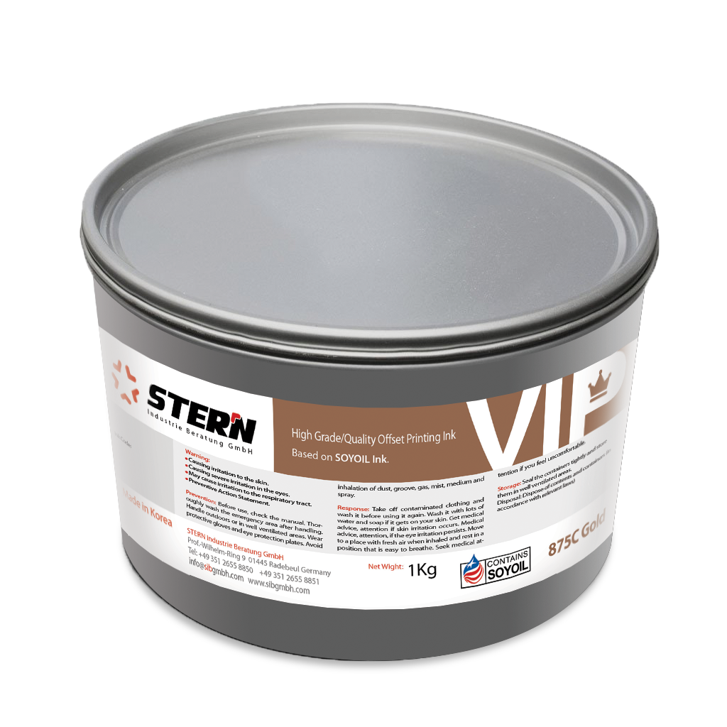Stern VIP Offset Pantone Ink Metallic Gold 875C